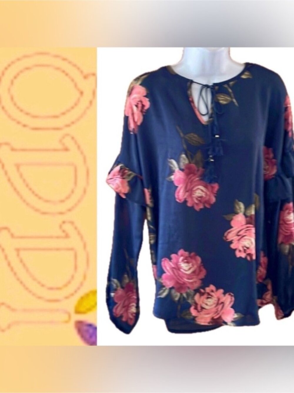 Blue Floral Top đđˇ